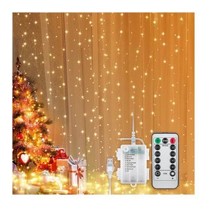 goobay 300er LED Lichtervorhang transparent 2,5 m, 1 St.