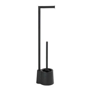 WENKO WC-Garnitur Avola schwarz Metall, 1 St.
