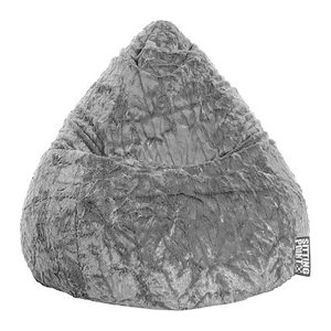 SITTING POINT Beanbag Fluffy L Sitzsack mittelgrau