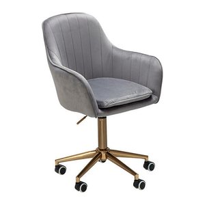 AMSTYLE Bürostuhl, SPM1.430 Stoff grau, Gestell gold