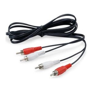 Equip Audiokabel 2xRCA->2xRCA St/St 2.50m schwarz Polybeutel