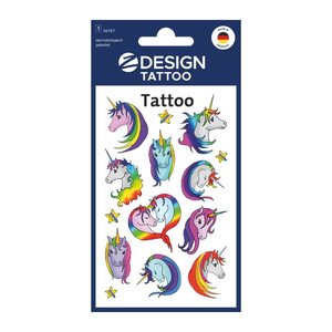 AVERY Zweckform Klebetattoo Einhorn, 10 Etiketten