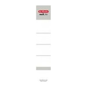 herlitz Ordneretiketten maX.file weiß für 5,0 cm Rückenbreite, 10 St.