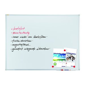 FRANKEN Whiteboard X-tra!Line SC3203 120,0 x 90,0 cm weiß emaillierter Stahl