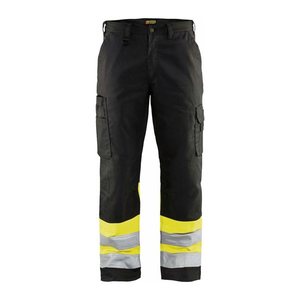 BLAKLÄDER® unisex Warnschutzhose 1564 schwarz, gelb Größe 62