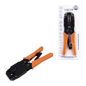 Logilink Werkzeug Crimpzange RJ45 8P8C Universal RJ12 6P6C