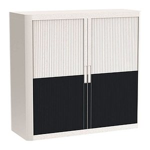 PAPERFLOW easyOffice Classic Chic Rollladenschrank 61440 2 Fachböden 110,0 x 41,5 x 104,0 cm