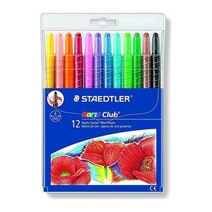 STAEDTLER Noris Club® 221 Wachsmalstifte farbsortiert, 12 St.