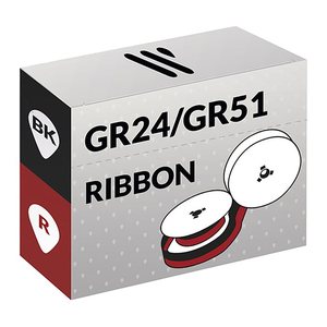SHARP Gruppe 51 schwarz/rot Farbband