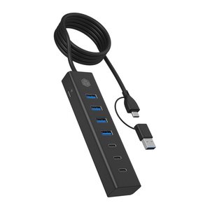 ICY BOX USB 3.2 Hub 7 Port USB-C USB-A IB-HUB1737-C3