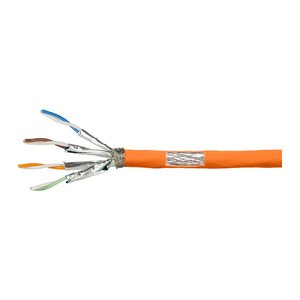 Logilink Verlegekabel S/FTP Cat7 AWG23 1000MHz orange 100,0m