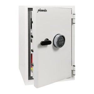phoenix Tresor FORTRESS PRO Sicherheitsstufe S2 nach EN14450 mit Feuerschutz signalweiß 44,0 x 42,0 x 65,0 cm