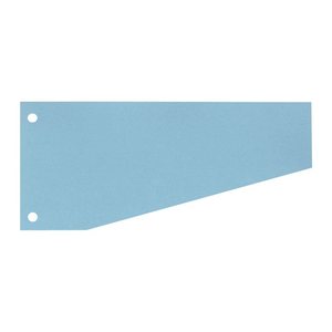 Wekre Trennstreifen Trapez blau, 190 g/qm Karton 24,0 x 10,5 / 6,0 cm, 100 St.