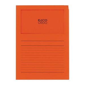 ELCO Sichthüllen Ordo classico DIN A4 orange glatt 120 g/qm, 100 St.