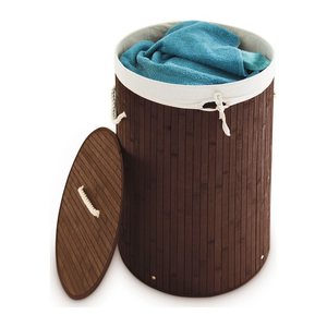 relaxdays Wäschekorb braun, 1 St.