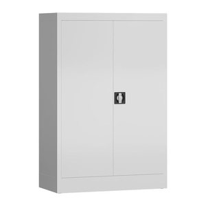 ClassiX Stahlschrank X-530297 signalweiß 2 Fachböden 80,0 x 38,0 x 120,0 cm, aufgebaut, 1 St.