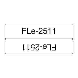 brother Einzeletiketten-Schriftband FLe Fle-2511 FLE2511, 45 x 21 mm, schwarz auf weiß, 1 St.