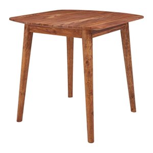 WOHNLING Esstisch sheesham quadratisch, 4-Fuß-Gestell sheesham, 80,0 x 80,0 x 78,0 cm