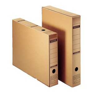 LEITZ Archivboxen 6084 braun 7,0 x 26,5 x 32,5 cm, 10 St.