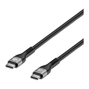 MANHATTAN USB2.0 USB-C Kabel Stecker/Stecker 240W 2m schwarz