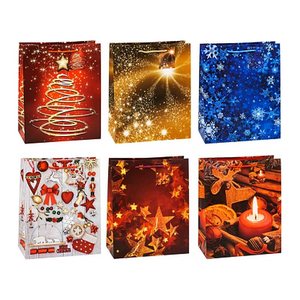 TSI Geschenktüten Weihnachten Serie 8 Motiv sortiert 26,0 x 32,0 cm, 12 St.