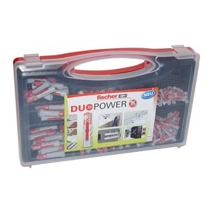 fischer RED-BOX - DuoPower 2K 535973 Universaldübel-Sortiment, 280-teiig