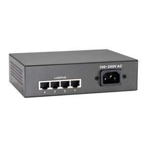 LevelOne PoE+Switch 4xFE PoE/1xFE 65W Metall