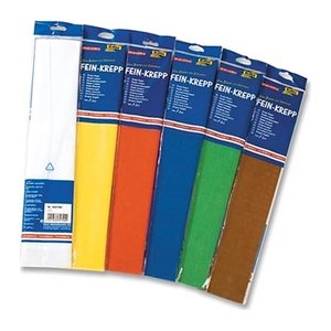 folia Krepppapier farbsortiert 32,0 g/qm 10 St.