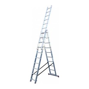 KRAUSE Vielzweckleiter CORDA silber 3x 7 Sprossen, H: 195,0 cm