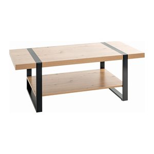 HAKU Möbel Couchtisch rechteckig Spanplatte eiche 120,0 x 60,0 x 45,0 cm, 1 St.