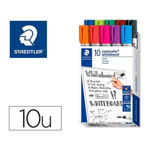 STAEDTLER Whiteboard-Marker farbsortiert 2,0 mm, 10 St.