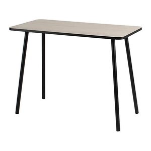 PAPERFLOW easyHome HOPM Schreibtisch eiche rechteckig, 4-Fuß-Gestell schwarz 114,0 x 60,0 cm