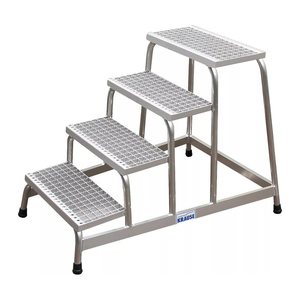 KRAUSE Montagetritt STABILO  silber 4 Stufen, H: 114,0 cm