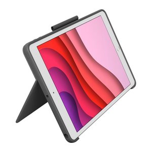 Logitech COMBO TOUCH Tablet-Tastatur schwarz geeignet für Apple iPad 7. Gen (2019), Apple iPad 8. Gen (2020), Apple iPad 9. Gen (2021)