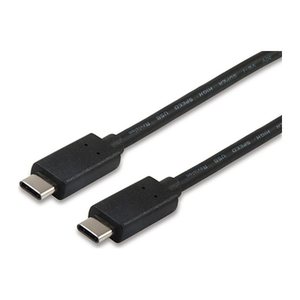 Equip Kabel USB-C2.0->C 3A PD60W St/St 1.00m schwarz Polybeutel