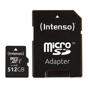 Intenso Speicherkarte microSDXC-Card PREMIUM, 512 GB, 1 St.