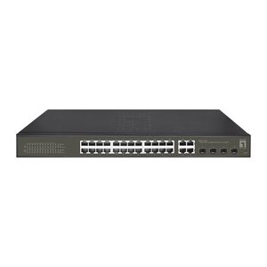 LevelOne PoE+Switch 24xGE PoE+/+ 400W Hilbert SL managed