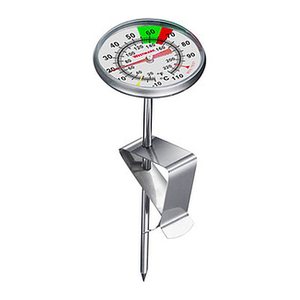 WESTMARK Milch-Thermometer mit Clip Kerntemperatur-Lebensmittelthermometer silber, 1 St.