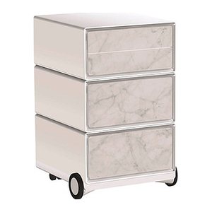 PAPERFLOW easyBox Contents Rollcontainer weiß, bunt 61957 4 Auszüge 39,0 x 43,6 x 64,2 cm