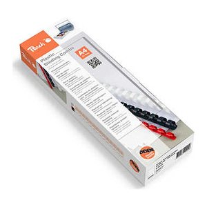 Peach Binderücken weiß 8 mm 100er-Pack