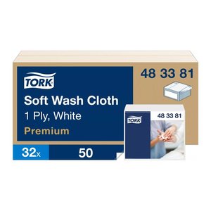 TORK Waschtücher weich Premium 1-lagig weiß, 1.600 Tücher