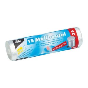 STARPAK Müllbeutel CleanUp 35,0 l transparent 12,0 µm, 15 St.