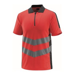 MASCOT® unisex Warnschutz Shirt Murton rot, dunkelanthrazit Größe 2XL, 1 St.