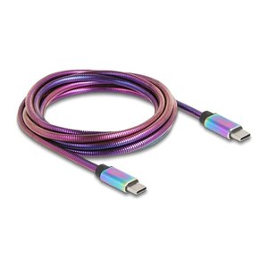 DELOCK USB-C 2.0 Kabel Stecker zu Stecker PD 3.0 60W 2m