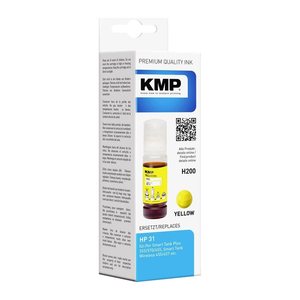 KMP H200 gelb Tintenflasche kompatibel zu HP 31 (1VU28AE)