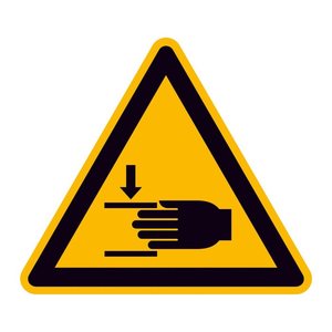 SafetyMarking® Warnaufkleber "Warnung vor Handverletzungen" dreieckig 10,0 x 10,0 cm, 1 St.