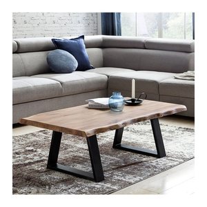 WOHNLING Couchtisch rechteckig Massivholz akazie 115,0 x 60,0 x 40,0 cm, 1 St.