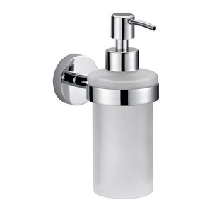tesa Seifenspender SMOOZ 40323-00000-00 satiniertes Glas Metall, verchromt 200,0 ml, 1 St.