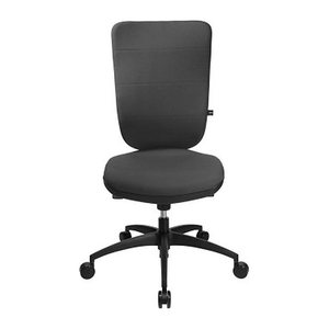 Topstar Bürostuhl Soft Pro 100, NN400 T22 Stoff anthrazit, Gestell schwarz