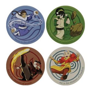 Fanattik Untersetzer Avatar, metall 4 teilig